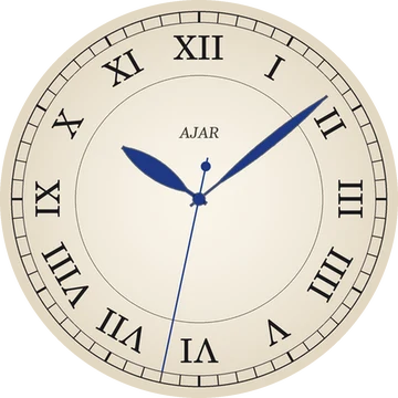 Heritage watch face with Roman numerals